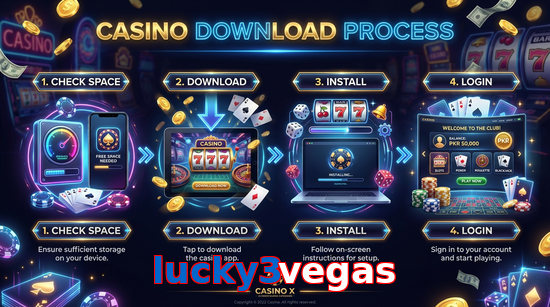 Game list for Lucky3vegas download section